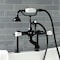 Kingston Brass AE107T0 Deck Mount Clawfoot Tub Faucet, Matte Black AE107T0 - alternate 3